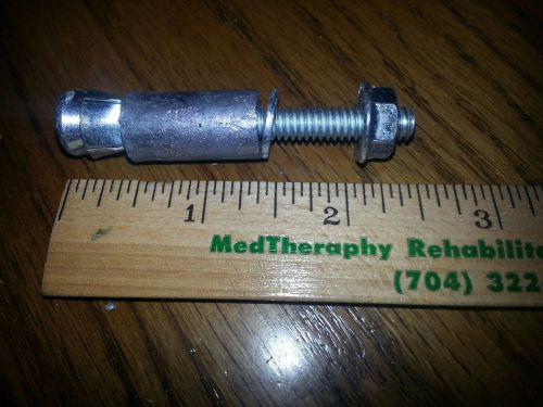 35) new expansion bolt 1/4&#034; x 2-1/2 &#034; concrete anchor bolt - nuts-washers -nr- for sale