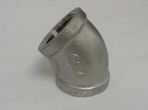 88903 New-No Box, MFG- MDL-Unkn88903 Elbow, 1-1/4&#034;, 45 Degree, Stainless 316