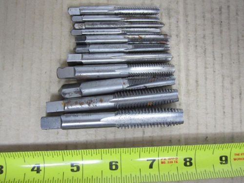 11 PC LOT ASSORTED  TAPS AIRCRAFT MACHINIST MECHANIC TOOLS