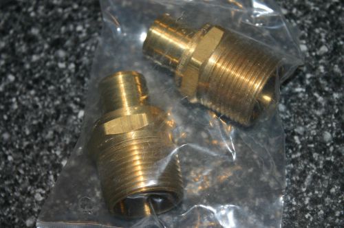1&#034; npt x 1&#034; pex brass adapter fitting (bag of 2) for sale