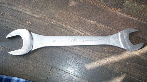WILLIAMS COMBO WRENCH / 1&#034; 5/8 &amp; 1&#034;7/16 CRESENT WRENCH