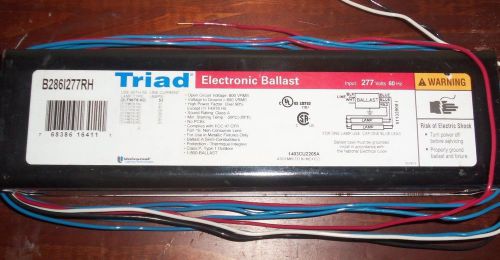 Triad b286i277rh universal electronic  ballast input 277/volts 60hz for sale