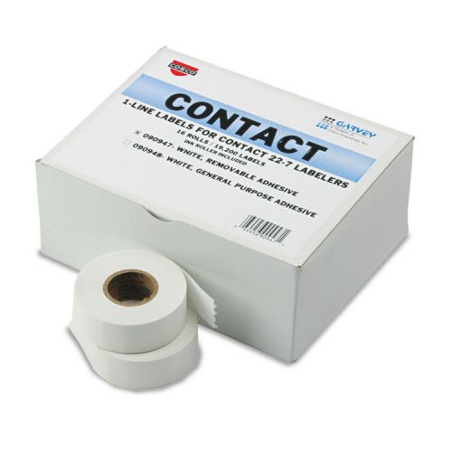 One-Line Pricemarker Removable Label, 7/16 x 13/16, WE, 1200/Roll,16 Rolls/Box