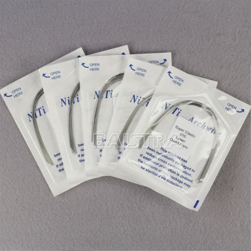 Hot sell 40 Packs Orthodontic Super Elastic Niti Arch Wire (Round) 016 lower
