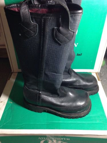 Pro warrington 4132sg 14&#034; structural firefighting boots with shinguard size 4.5d for sale
