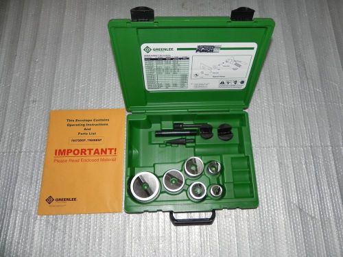New greenlee 7907sbsp speed punch kit 1/2&#034; - 2&#034; 18 pcs. 767,746,7310,7906sb, for sale