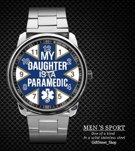 MY DAUGHTER IS PARAMEDIC STEEL WATCH NEW 2015 (RARE)
