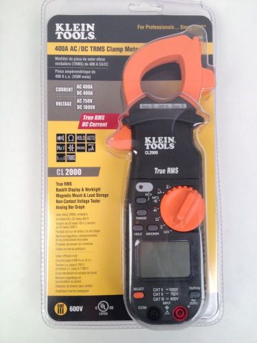 Klein tools cl2000 400a ac/dc trms clamp meter - new w/ case for sale