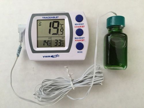 Vwr traceable digital refrigerator/freezer thermometer with memory for sale