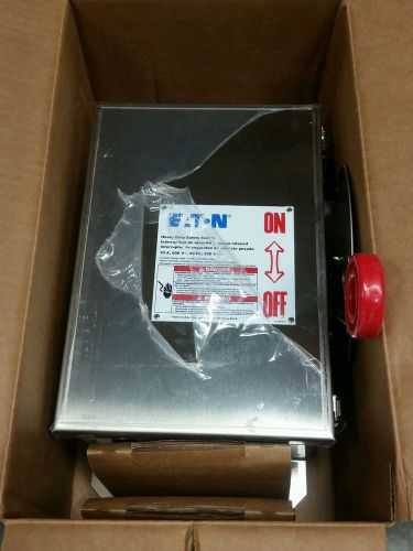 Eaton Cutler-Hammer Stainless DH361UWK 30a 600v Non-Fused Safety Switch NEW