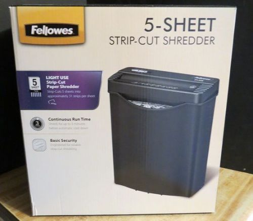 New Fellowes CRC34026 5-sheet Strip-Cut Shredder Shredding