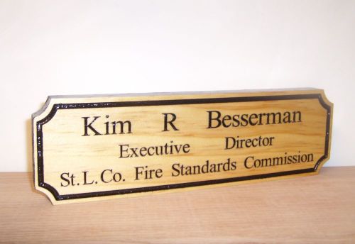 Personalized Wood Name Plate Desk Bar ,Laser engraved,Gift.