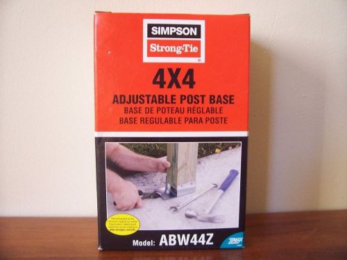 Simpson Strong Tie Connector ABW44Z for 4 x 4 Post Base Adjustable