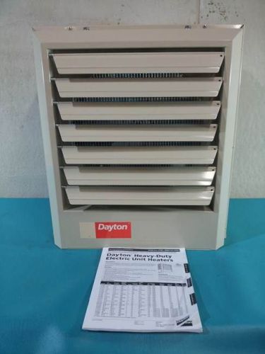 Dayton 51200 btuh, 1 or 3 phase, electric unit heater for sale