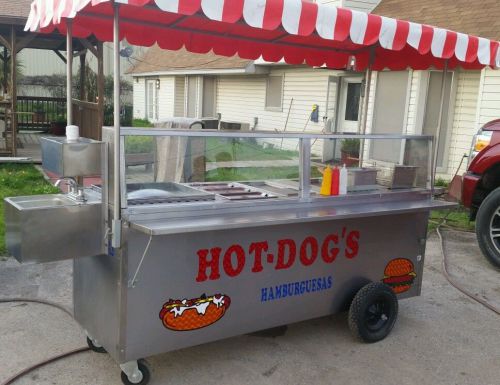 Hot Dogs/Hamburgers/Tacos/Fries**All in one Catering Cart**Stainless Steel**New