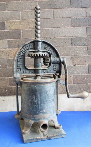 Antique enterprise sausage maker stuffer wine fruit cider press cast iron for sale
