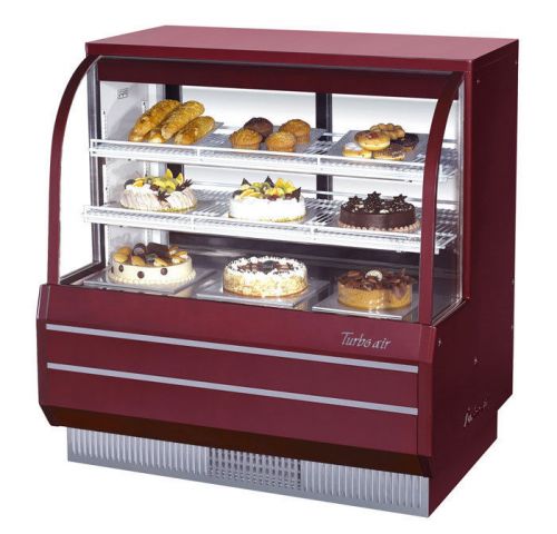 Turbo air 48.5&#034; curved glass dry bakery display case non-refrigerated tcgb-48-dr for sale