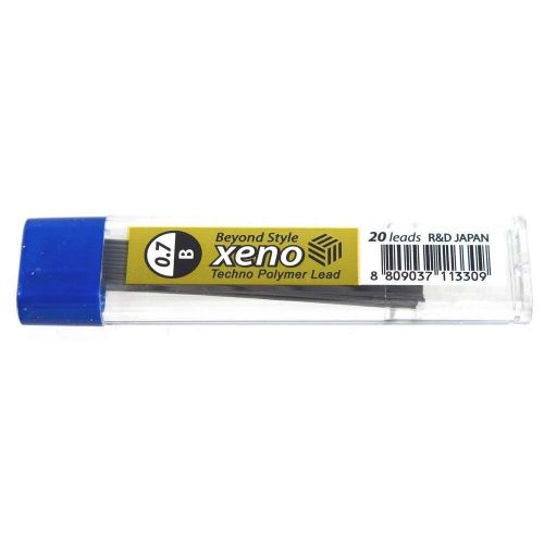 1 Mechanical Pencil Lead Refills XENO sharp pen, B 0.7 mm high quality new KOREA