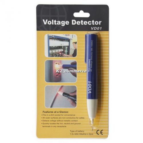 Electric Voltage Detector Non-Contact 90~1000V AC Tester Test METER Pen K2