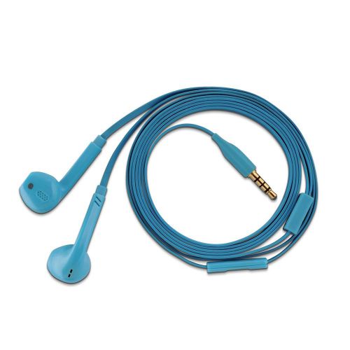 V7 Earset - Stereo - Blue - Mini-phone - Wired - Earbud - Binaural - 3.90 Ft