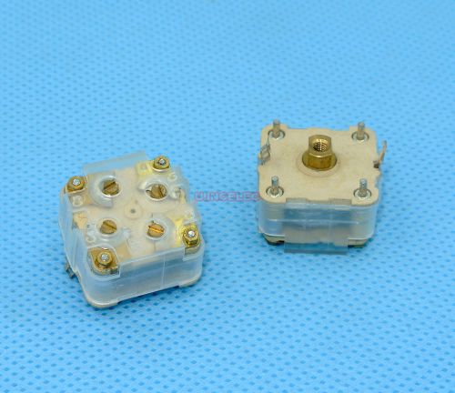 Four Gangs Poly Variable Capacitors AM:126x2 FM:20X2 Front Mount