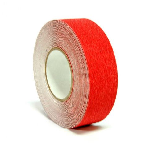2 Rolls Red Non Skid Tape - 2&#034; X 60&#039; Adhesive - 60 Grit - Red Anti Slip