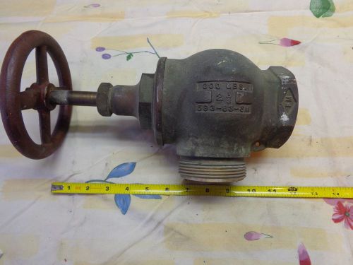 Powhattan 2 1/2&#034; solid brass gate valve no reserve for sale