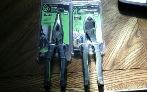 Greenlee needle nose and angled side cutter pliers (23)