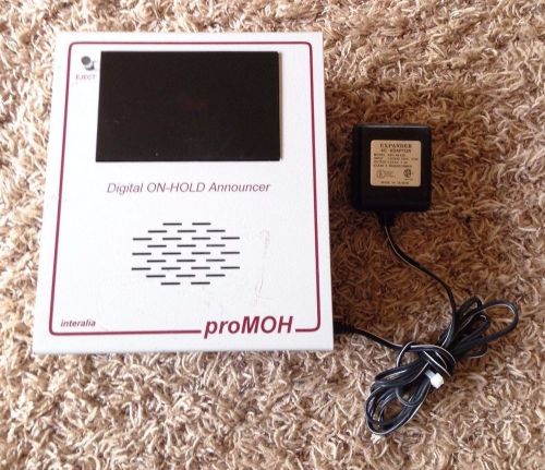 Interalia proMOH Digital On-Hold Announcer Model: P-1-6 W/Power Supply!