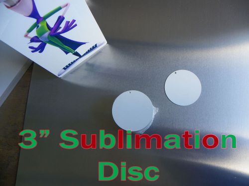 3&#034; Blank Aluminum Sublimation Discs with 1/8&#034; Hole for Hanging - Lot of 25PCs