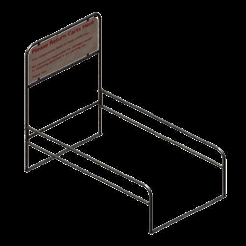 National cart co cc-720-14 single-entry 14&#039;l cart corral for sale