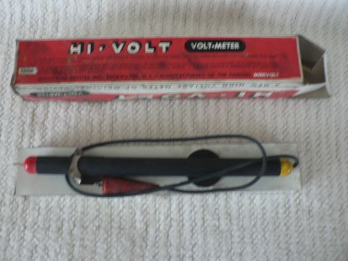Vintage Hi Volt Volt Meter Tester for Ignition or Gas Tube Transformers &amp; Manua