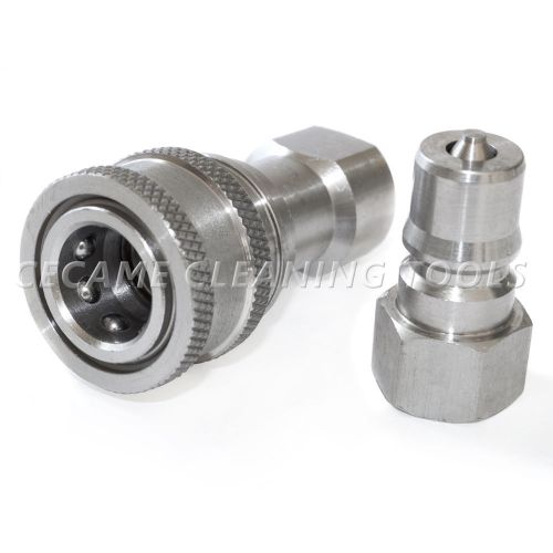 Carpet Cleaning Wand Stainless Steel 1/4&#034; Quick Connect Coupler Valve Truckmount