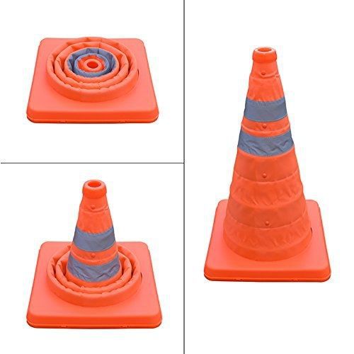 16 Inch Collapsible Traffic Multi Purpose Pop up Reflective Safety Cone