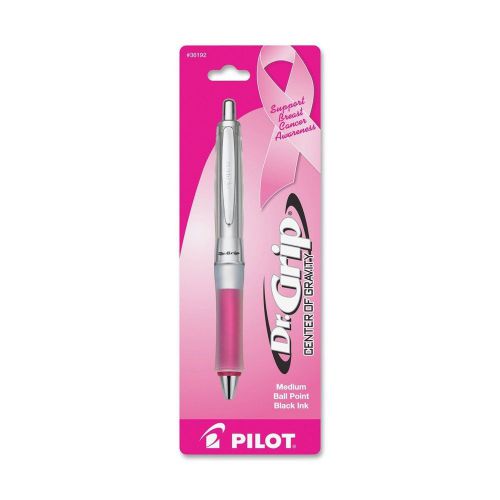 Pilot Pen Dr. Grip Center of Gravity, Breast Cancer Awareness Pink Pen with Blac