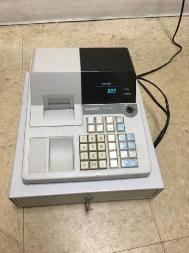 Casio PCR-265 Electronic Cash Register with Keys.  Works Perfectly!!!