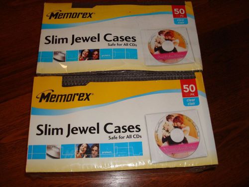100 Slim Jewel Cases For CD