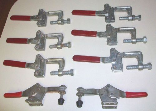 Lot of ~8~De-Sta-Co ~#325 &amp; #227 Toggle Clamps~Used