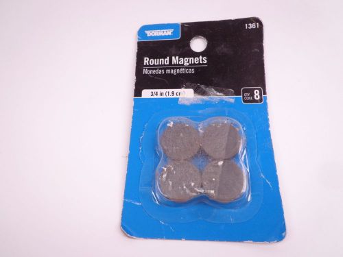 Dorman 3/4 in. Round Magnets  8 Pack     A001261V