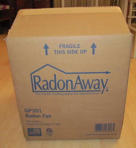 NEW RadonAway GP301 3&#034; Radon Fan