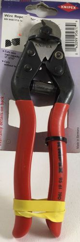 Knipex 7+1/2 inch wire rope cutter no. 95 61 190 made in germany for sale