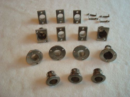 Lot of 18 Switchcraft Audio Mounting Connector Parts (Used)