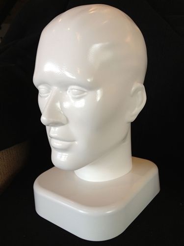 Plastic male head display for sale
