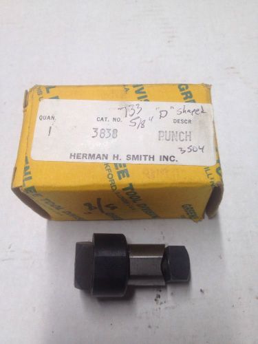Greenlee 733 5/8&#034; &#034;d&#034; shaped radio chassis punch 5002460 #3504 for sale