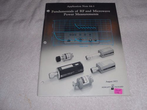 HP APPLICATION NOTE FUNDAMENTALS OF RF &amp; MICROWAVE POWER MEASUREMENT