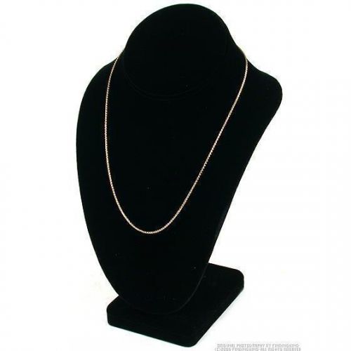 Black Velvet Necklace Display Stand Bust Neck L 10&#034;