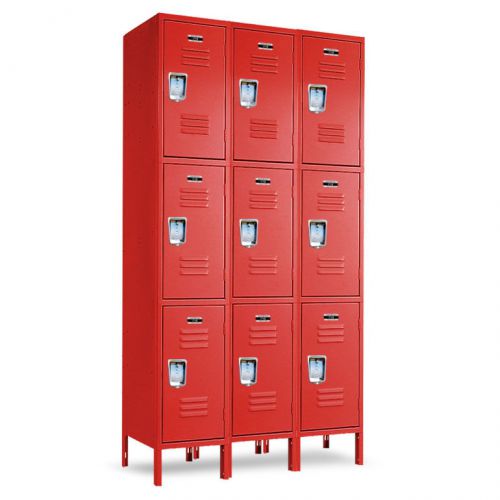 Metal lockers with 9 openings a set 36&#034;w x 12&#034;d x 24/72&#034;h free shipping!!! for sale