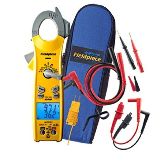 Fieldpiece sc440 true rms clamp meter with temperature, inrush current, for sale