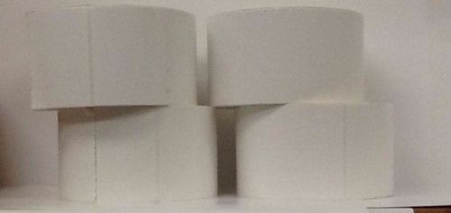 4 Rolls Industrial Thermal Transfer Labels 4&#034; x 13&#034; White 3&#034; Core 4x13