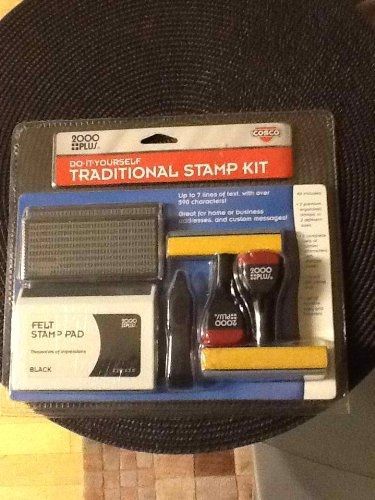 2000 Plus (Cosco) 2000 Plus Do It Yourself Traditional Stamp Kit 030968